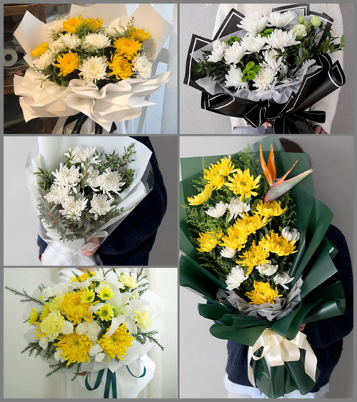 重庆双桥区龙滩子街道白事花束代送